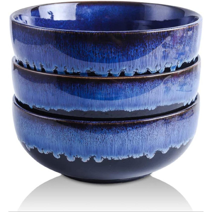 Dakota Fields 58 OZ Porcelain Large Serving Bowls, Large Salad Bowls